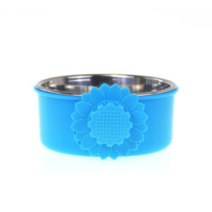Blue ​Stainless Steel Dog Bowl Slow Feeder