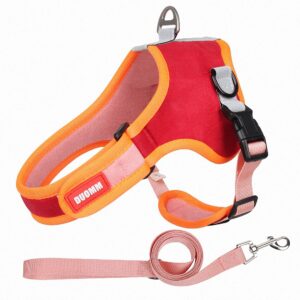 red Escape Proof Small Dog Harness  