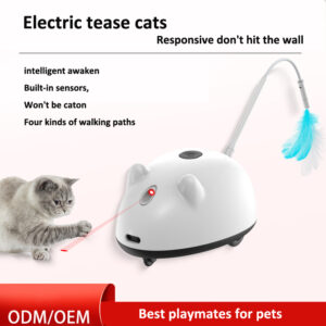 white Mouser Cat Toy