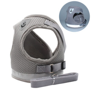 grey dog harness for small dog