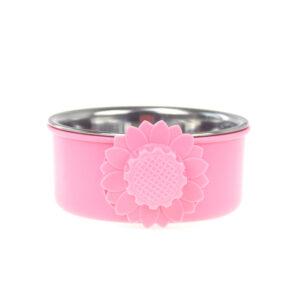 pink ​Stainless Steel Dog Bowl Slow Feeder