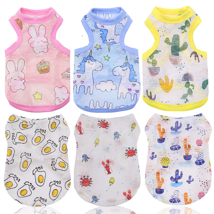 summer dog breathable clothes