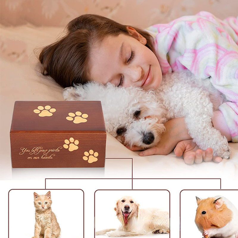 wooden pet urns
