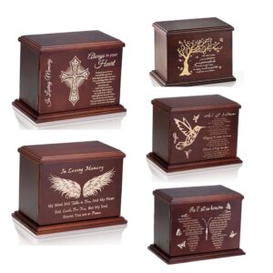 wooden dog urns