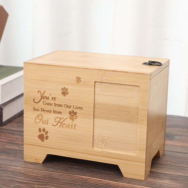 wooden urn for dog ashes