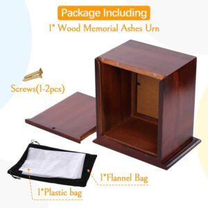 small pet wooden urn